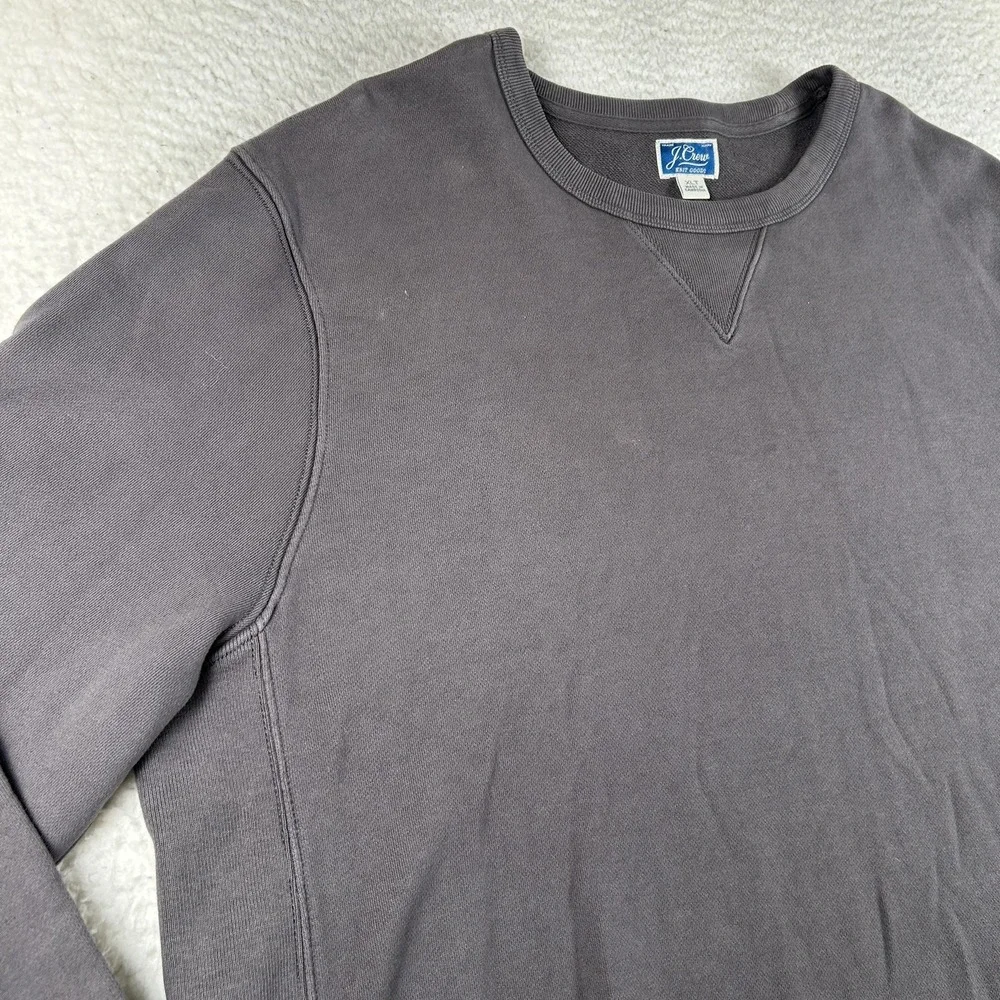 J.Crew Knit Goods Sweatshirt Mens XLT Tall Gray Fleece Pullover Crewneck AD467